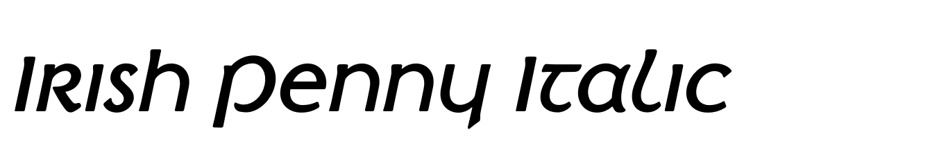 Irish Penny Italic